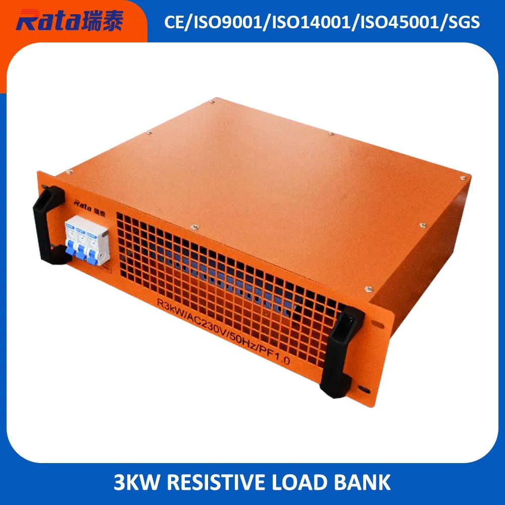Banco de carga montado en bastidor simulado de 4kw AC/DC para centro de datos/UPS
